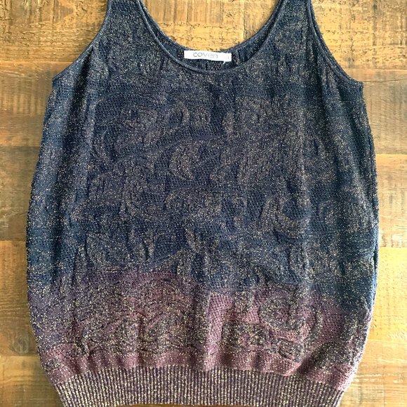 Sparkly Sleeveless Woven Tank - Picture 1 of 4